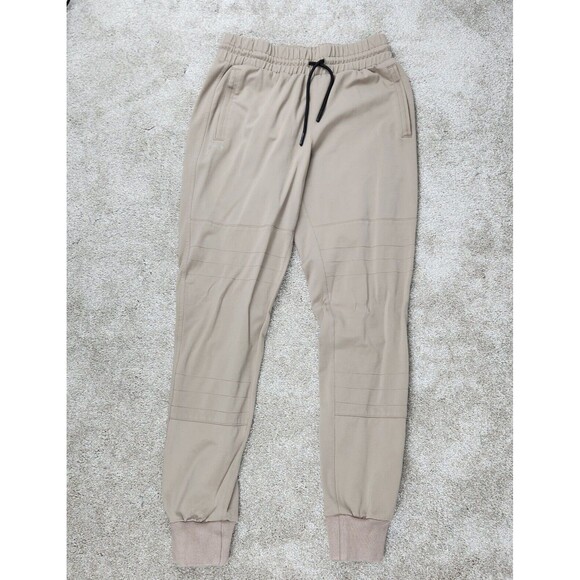 BYLT Pants - BYLT Pants Elite+ Joggers Women S Sand 4 Way‎ Stretch Drawstring Zipper Pockets
